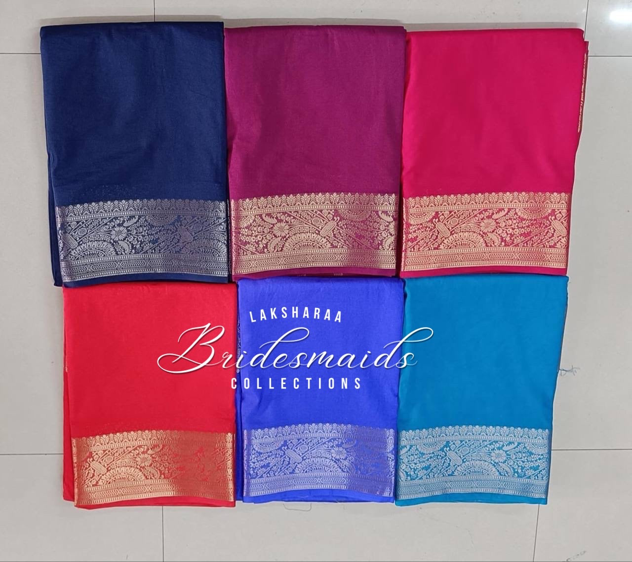 Bridesmaid Saree - Soft Viscose Saree