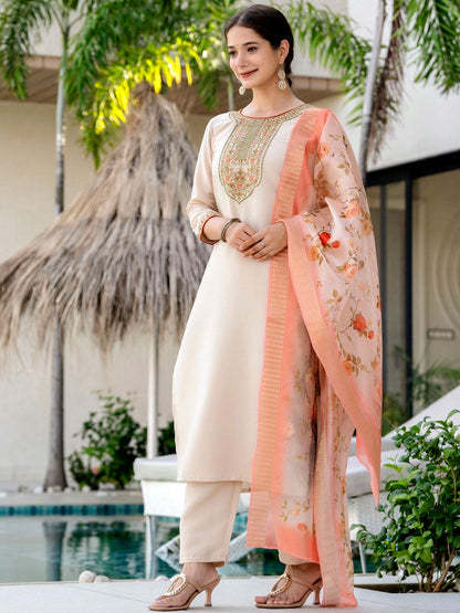 Peach Comfy Kurti Set
