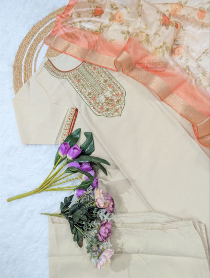 Peach Comfy Kurti Set