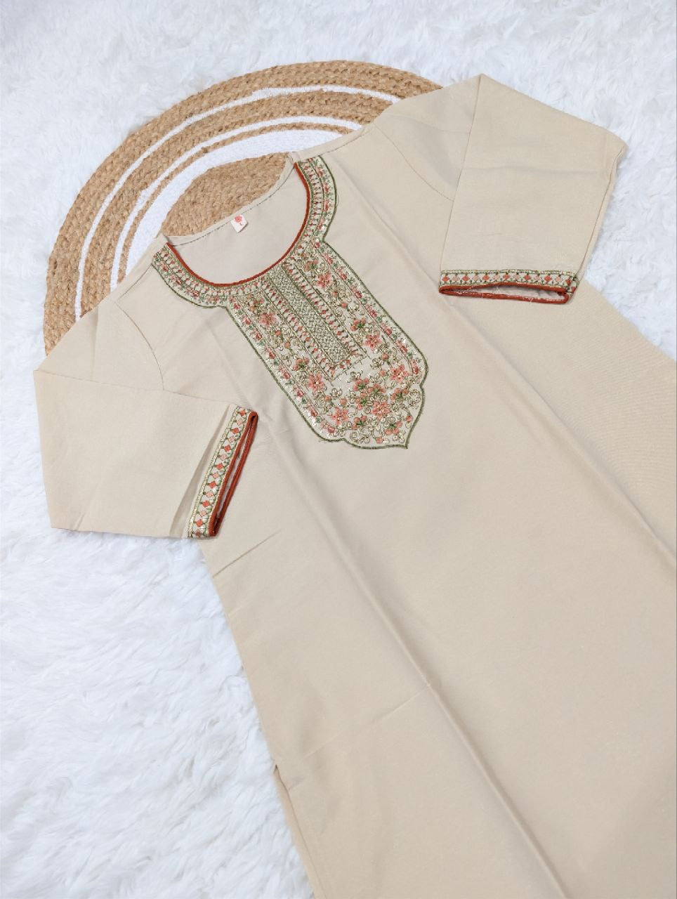 Peach Comfy Kurti Set