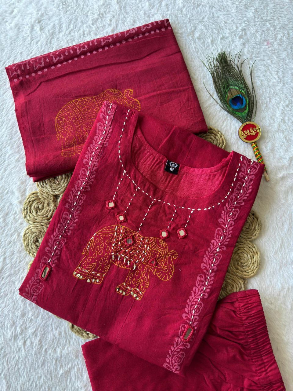 Rani Pink Comfy Kurti Set