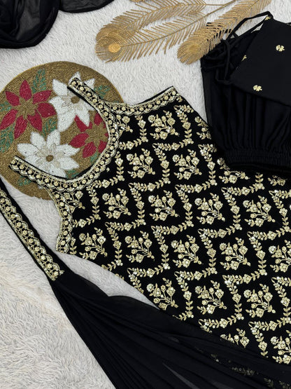 ISHIKA —Designer Pallazo Suit with Free Potli Bag Set