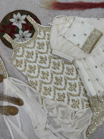 ISHIKA —Designer Pallazo Suit with Free Potli Bag Set