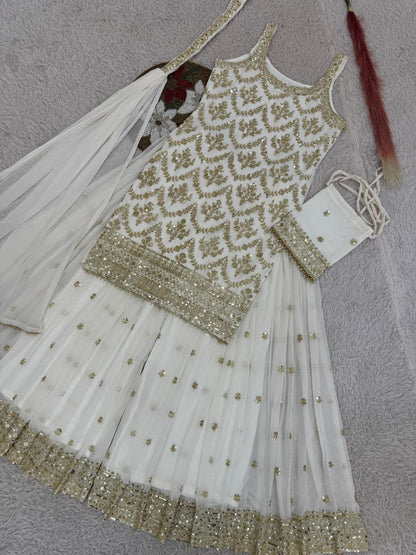 ISHIKA —Designer Pallazo Suit with Free Potli Bag Set