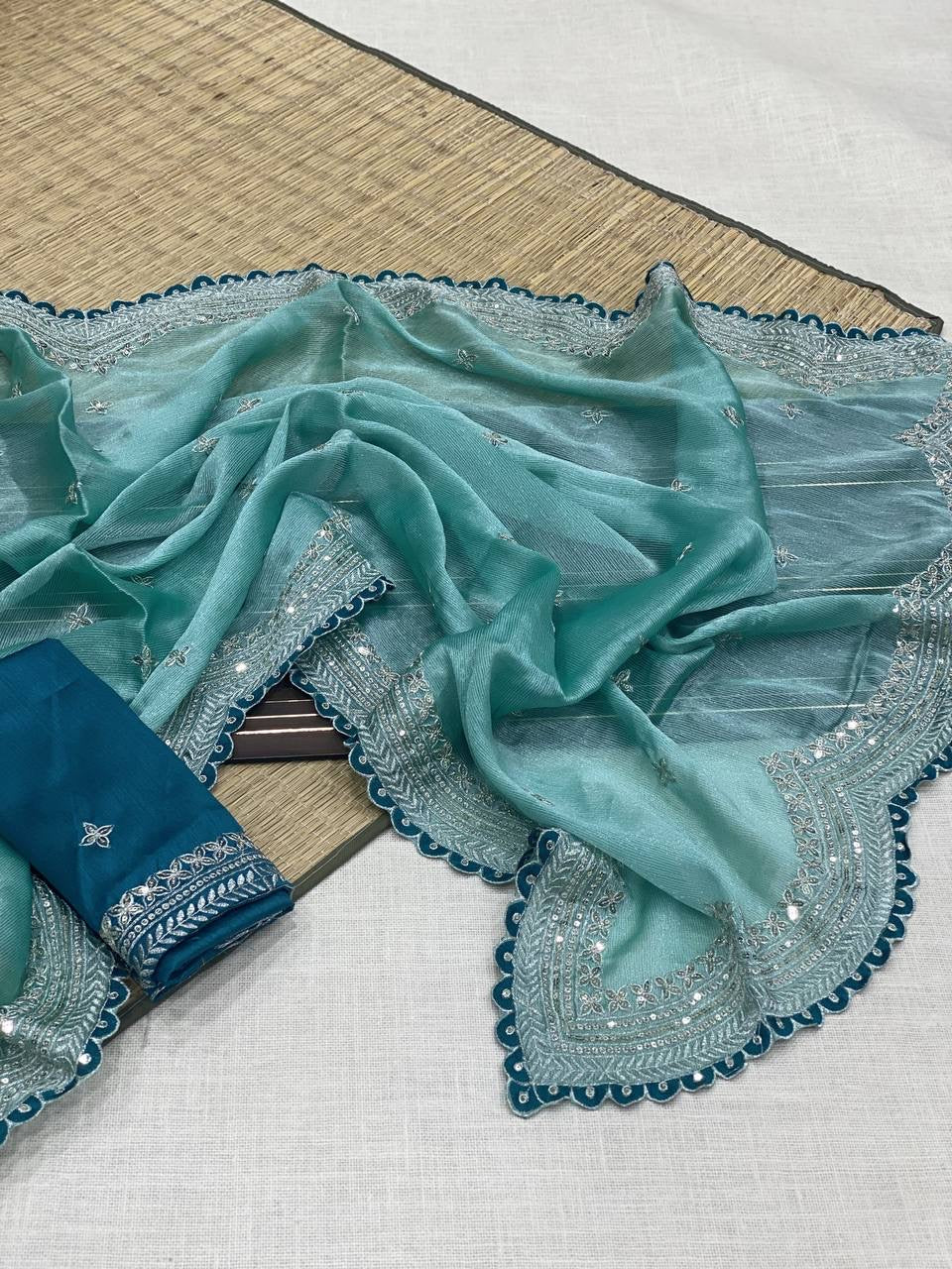 SAMIIRA - Shimmer Silk Saree