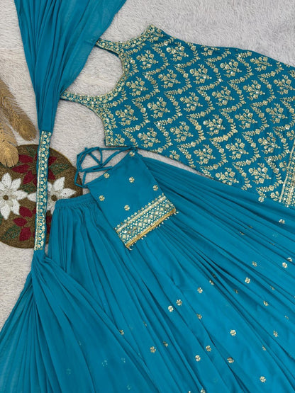 ISHIKA —Designer Pallazo Suit with Free Potli Bag Set
