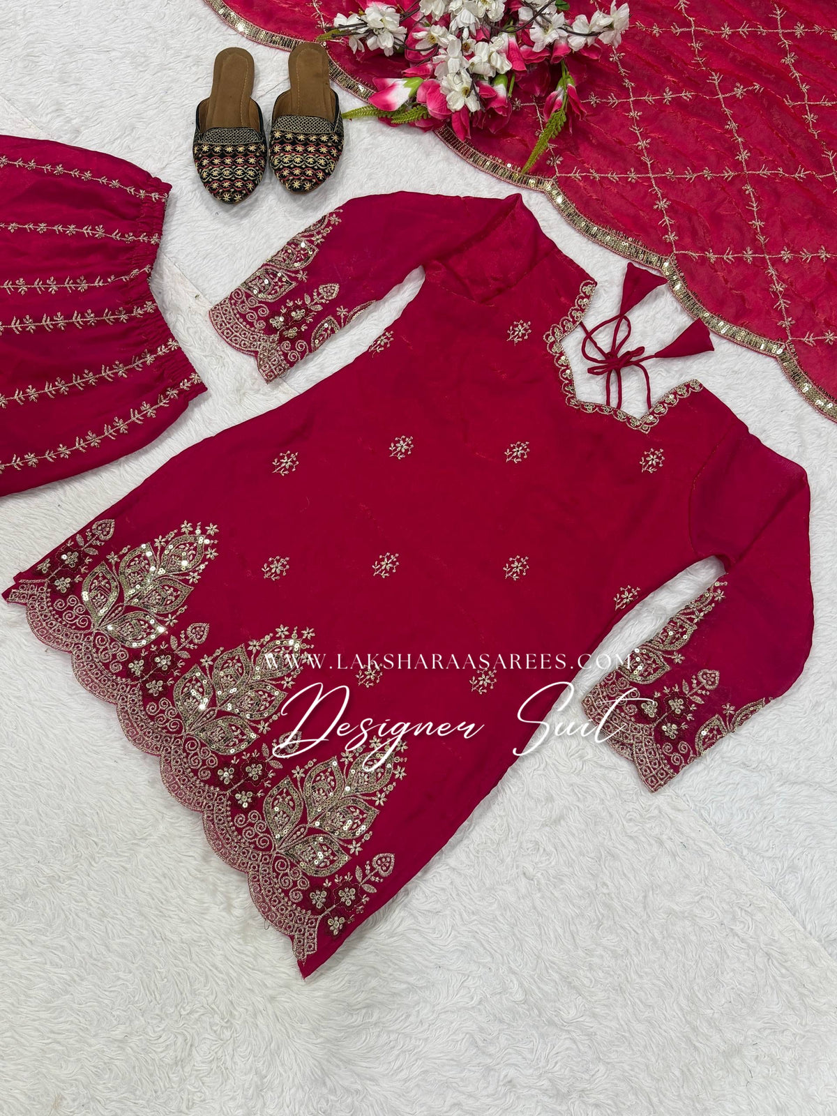 VERONICA —  Shimmer Sharara Suit