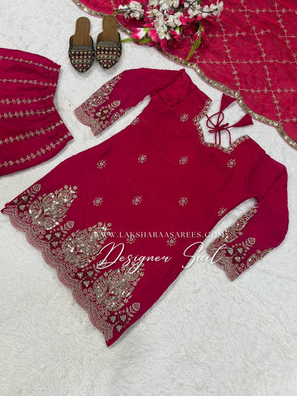 VERONICA —  Shimmer Sharara Suit