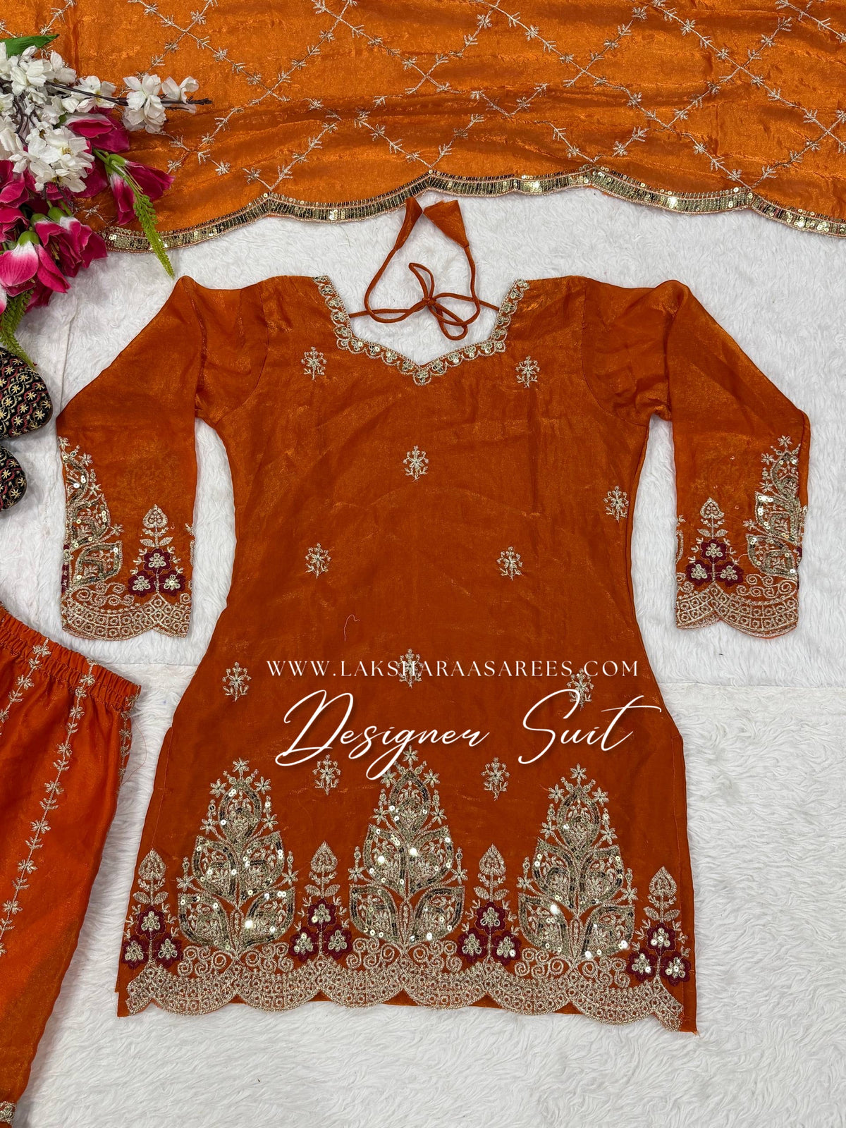 VERONICA —  Shimmer Sharara Suit