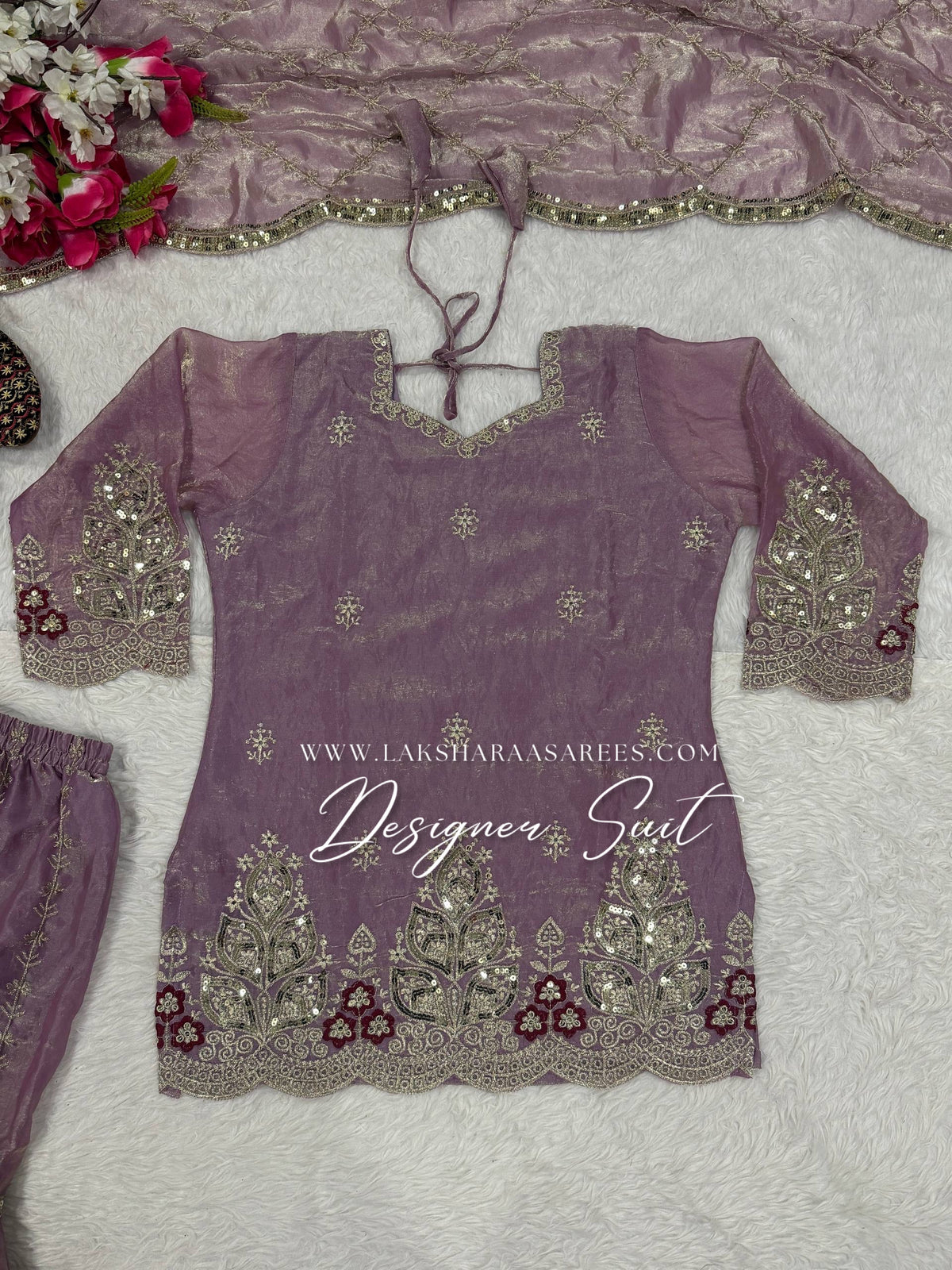 VERONICA —  Shimmer Sharara Suit