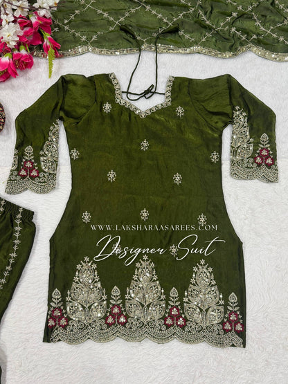 VERONICA —  Shimmer Sharara Suit