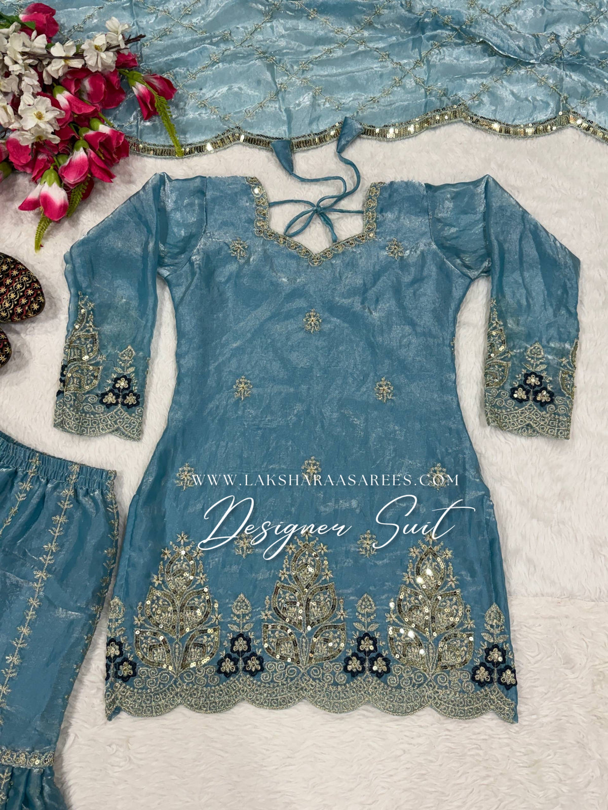 VERONICA —  Shimmer Sharara Suit