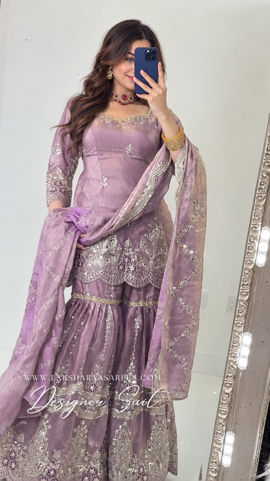VERONICA —  Shimmer Sharara Suit