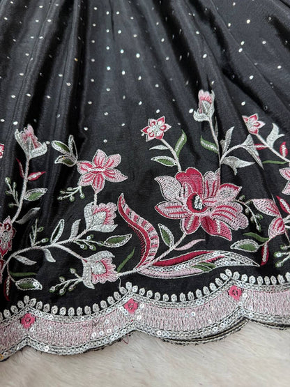 ELORA - Chinnon Silk Anarkali Suit
