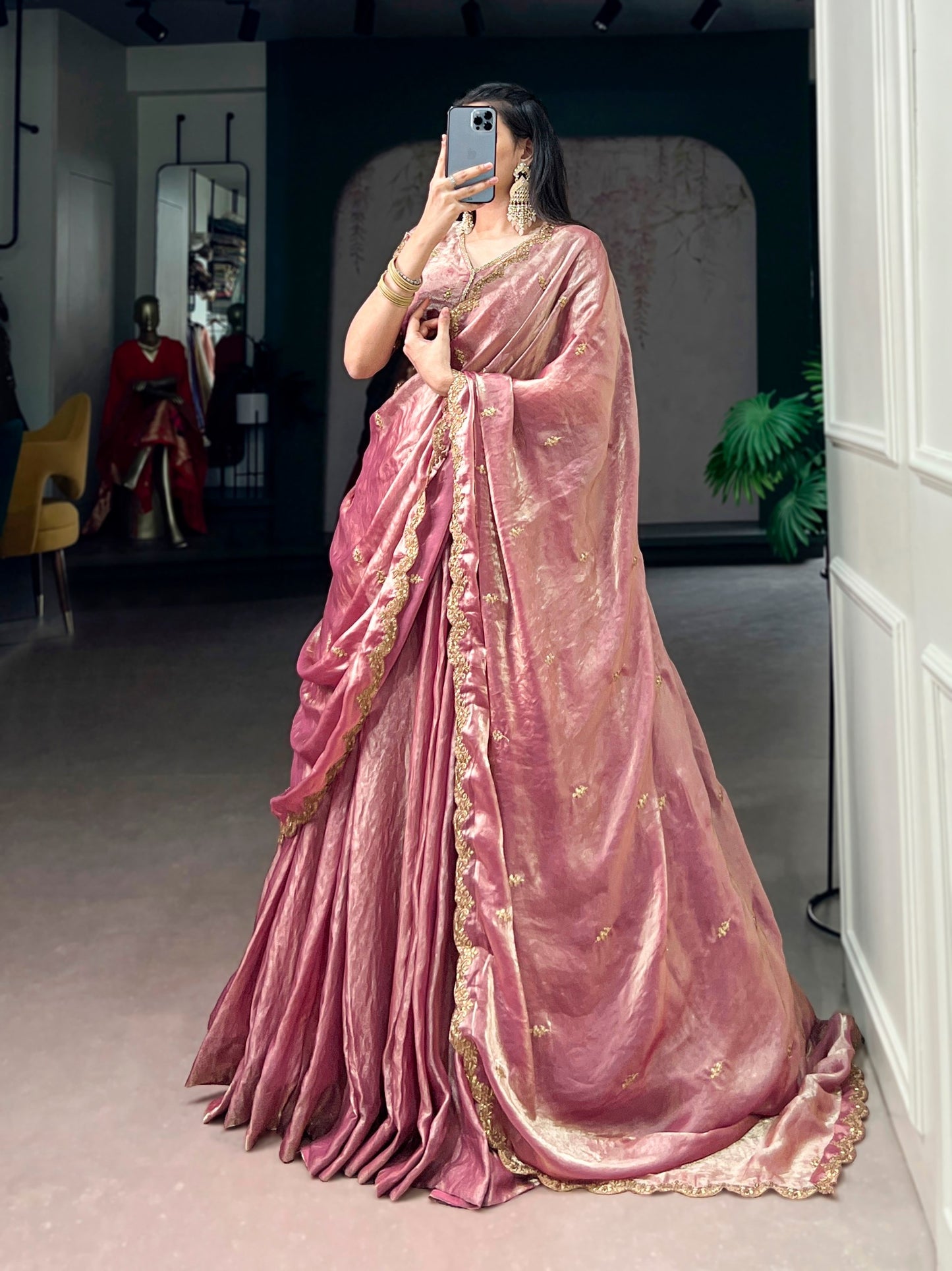 SAHANA — Metallic Shimmer Partywear Lehenga