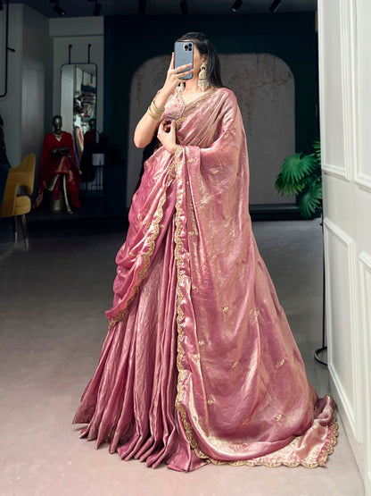 SAHANA — Metallic Shimmer Partywear Lehenga
