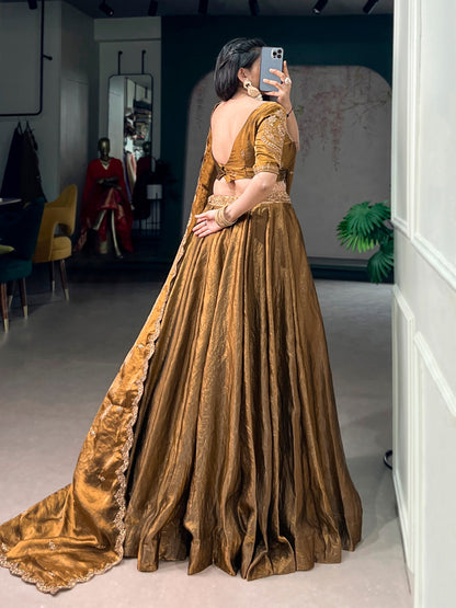 SAHANA — Metallic Shimmer Partywear Lehenga