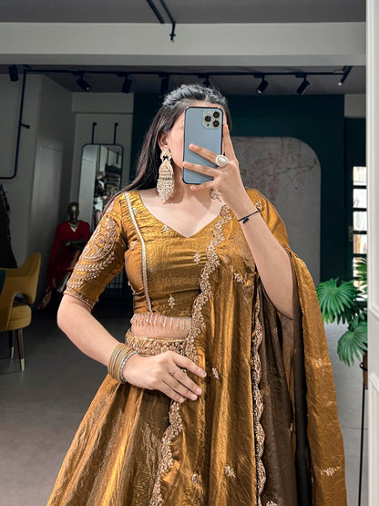 SAHANA — Metallic Shimmer Partywear Lehenga