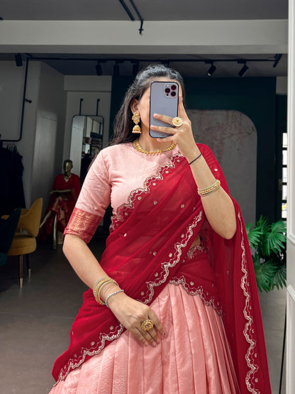 VIYA — Cotton Silk Half Saree Lehenga