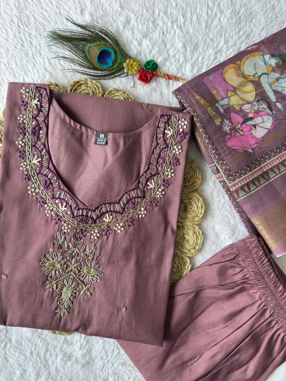 Dusty Purple Kurti Set