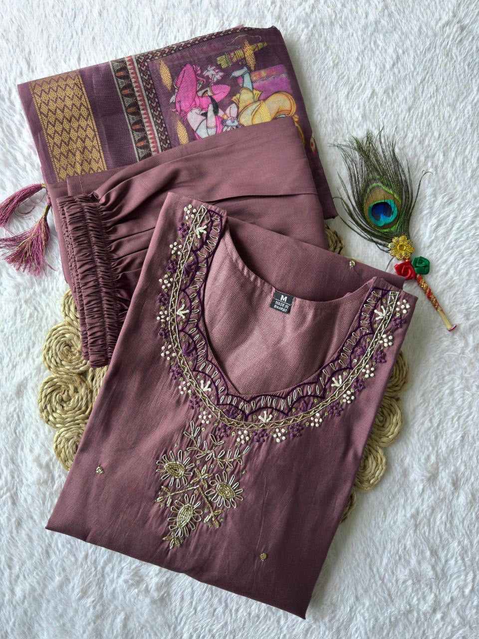 Dusty Purple Kurti Set