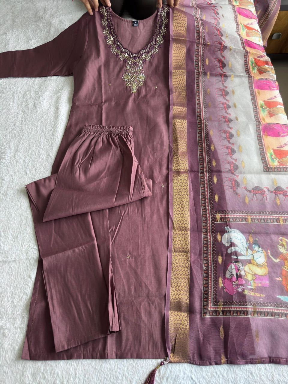 Dusty Purple Kurti Set