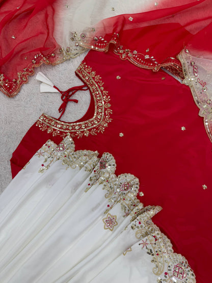 MIRAA — French Crepe Pallazo Suit - Laksharaa Sarees