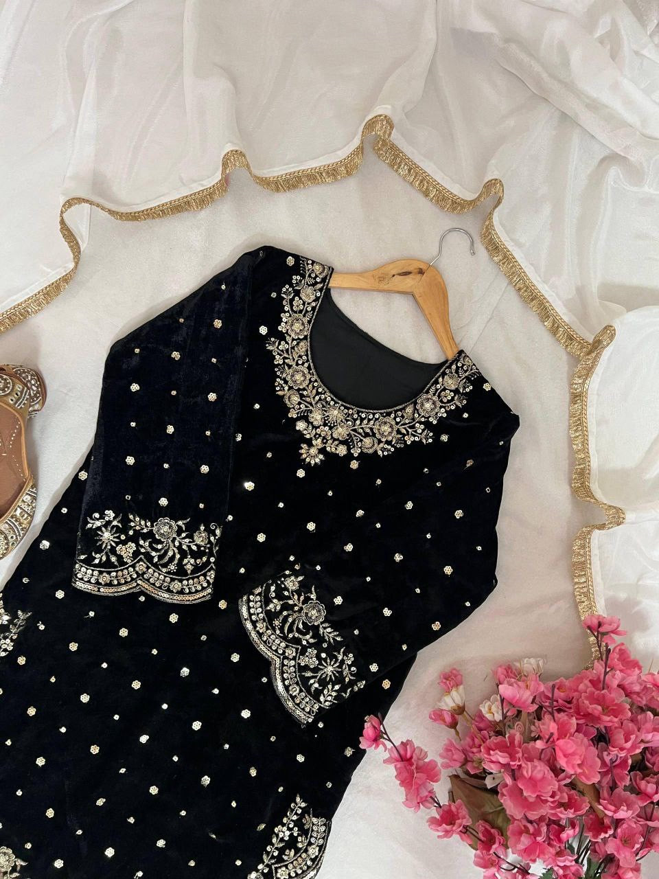 ARMINA — Pakistani Velvet Salwar Suit - Laksharaa Sarees