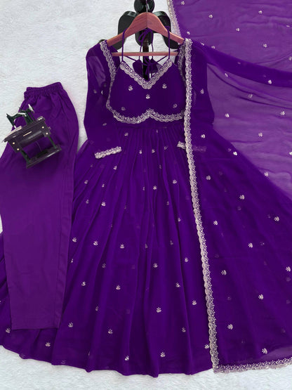 Anarkali Suit x Halter Tassel Style