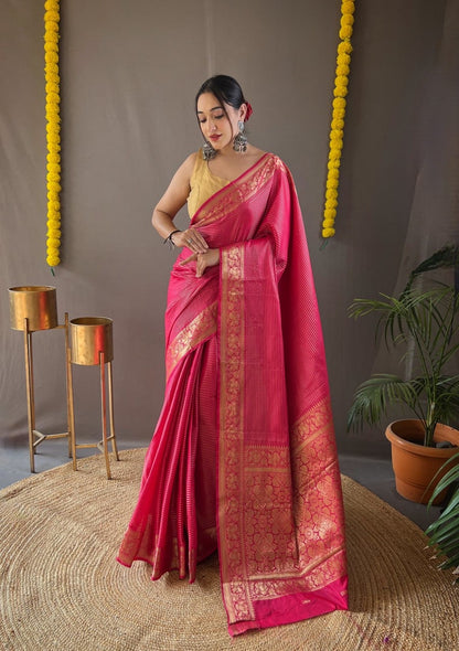 Aradyaa Soft Copper Silk Saree