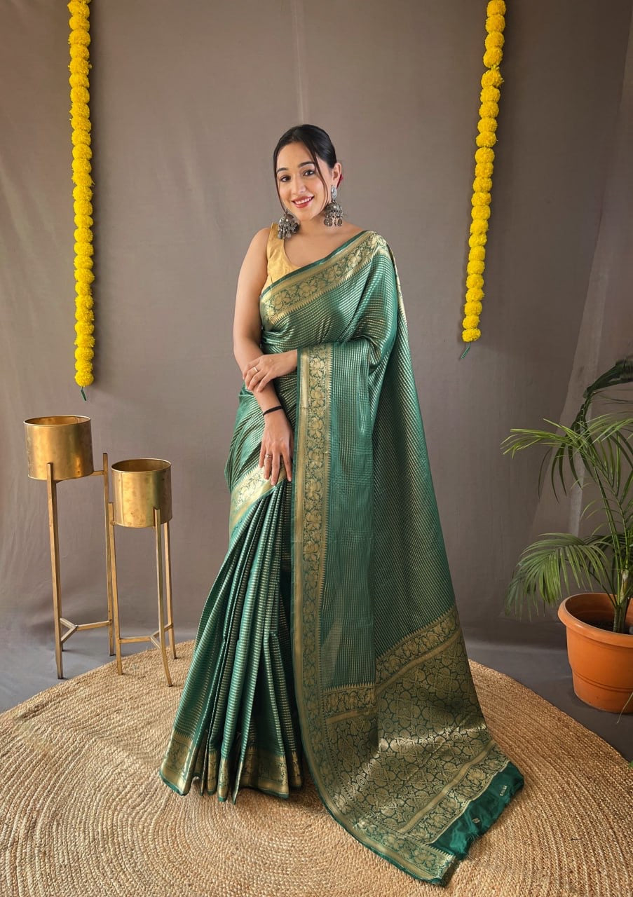 Aradyaa Soft Copper Silk Saree