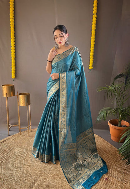 Aradyaa Soft Copper Silk Saree