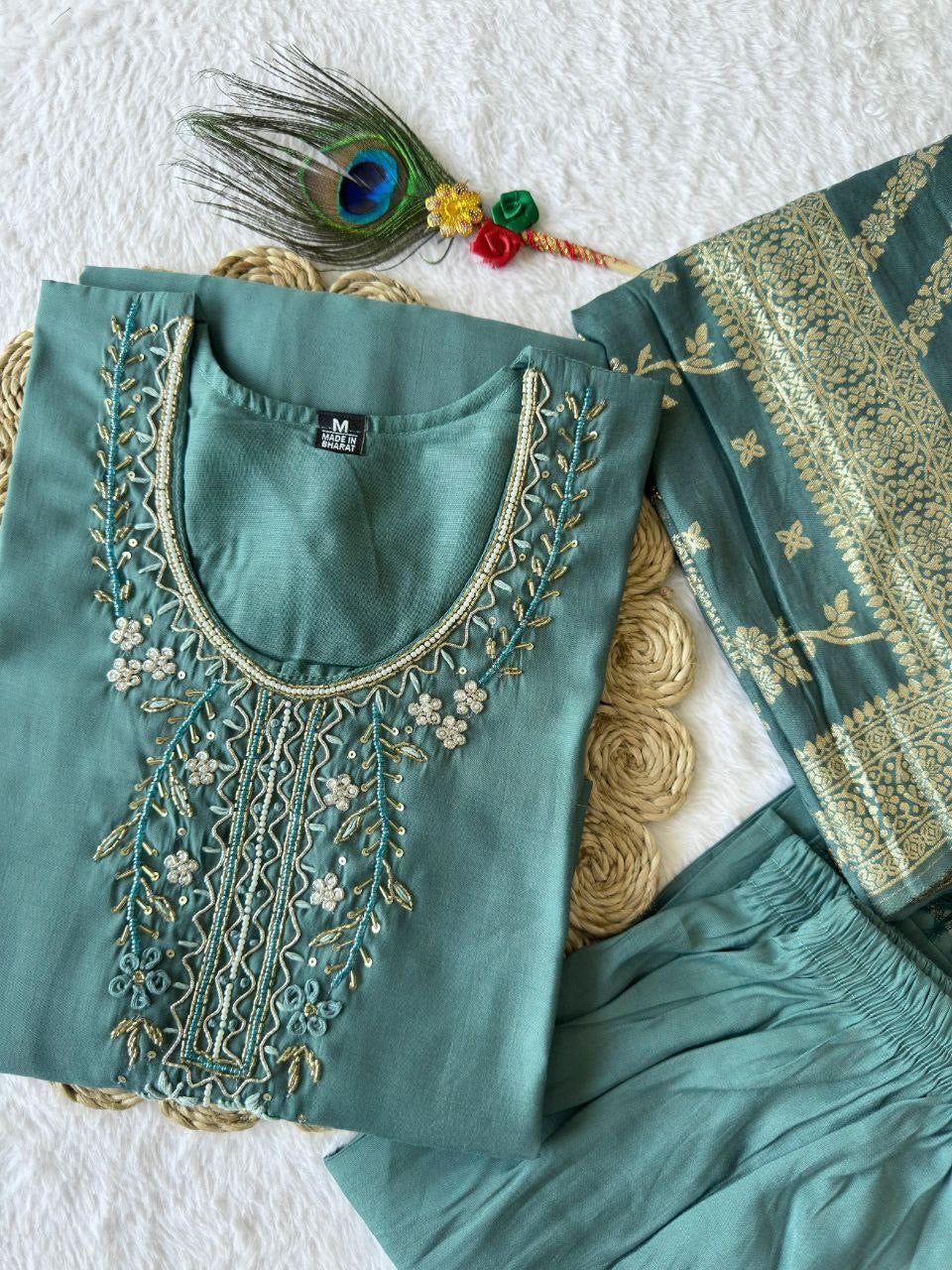 Sea Green Kurti Set