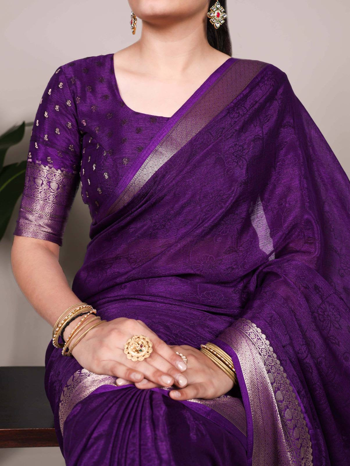 ALIRA - Chinnon Silk Saree