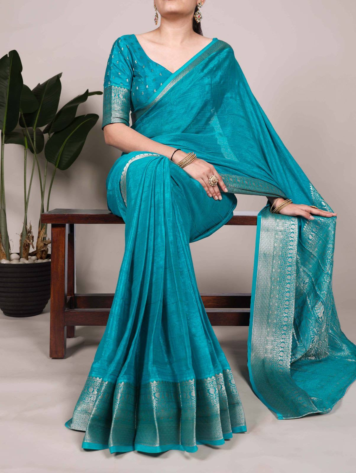 ALIRA - Chinnon Silk Saree