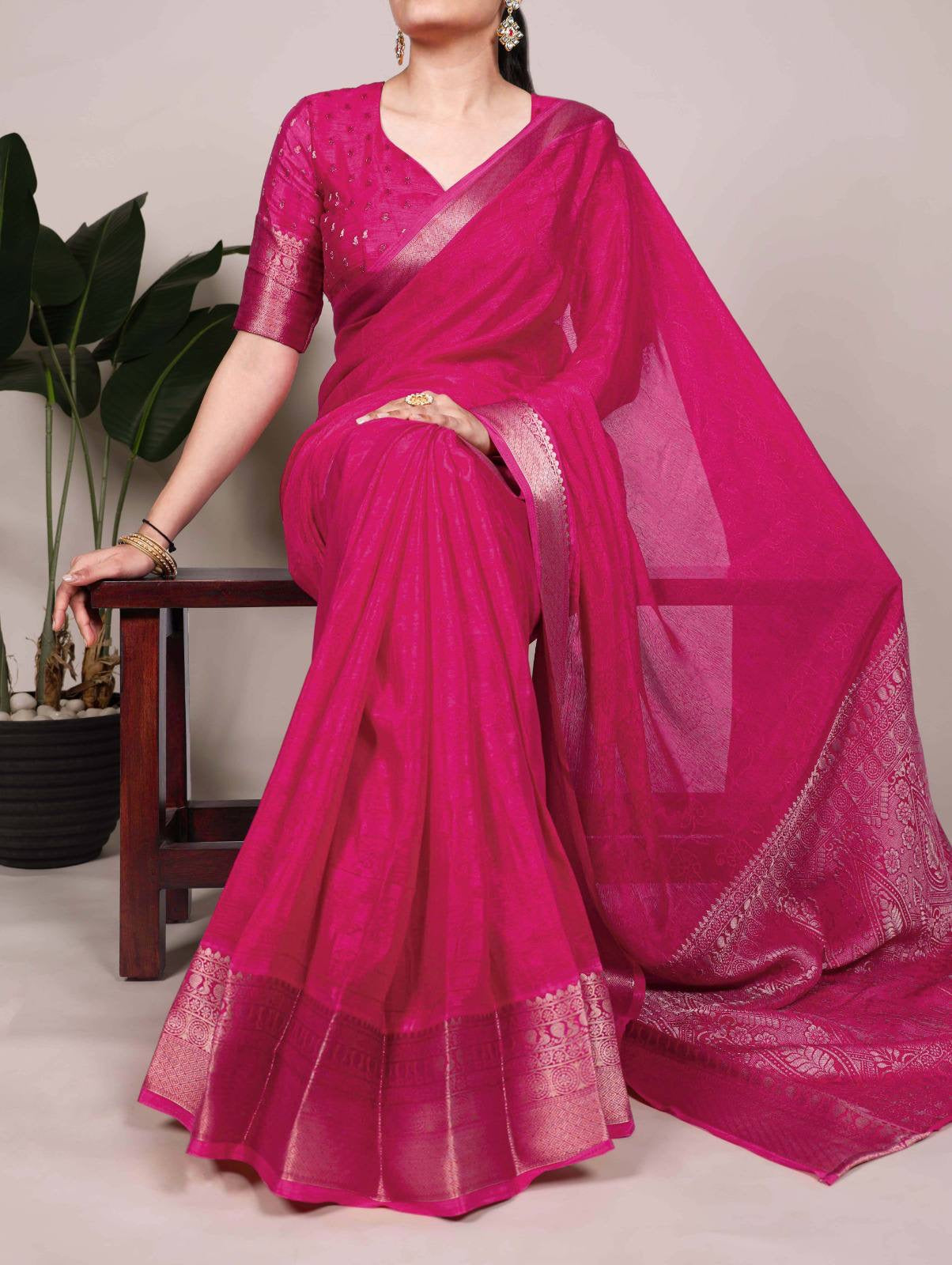 ALIRA - Chinnon Silk Saree