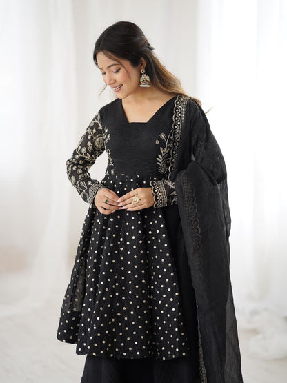 Crunchy Peplum Pallazo Suit