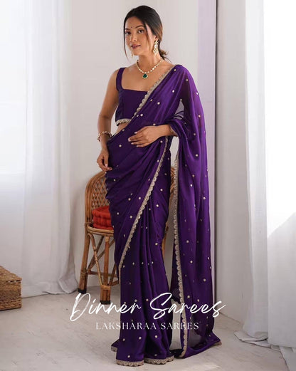 RHEAA — Rangoli Soft Georgette Saree