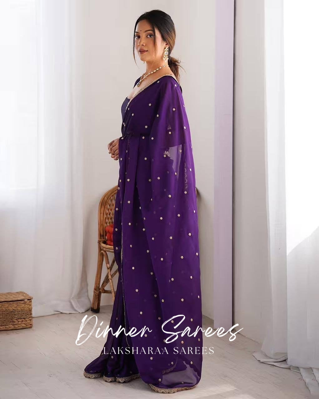 RHEAA — Rangoli Soft Georgette Saree