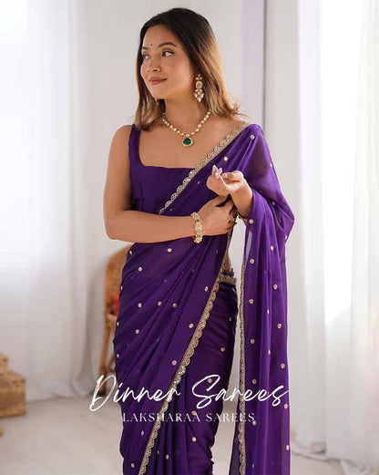 RHEAA — Rangoli Soft Georgette Saree