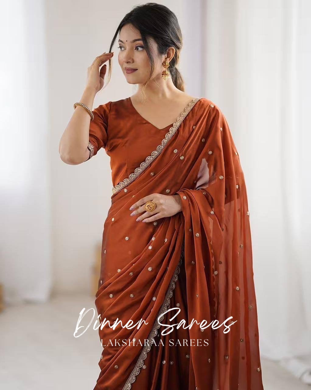 RHEAA — Rangoli Soft Georgette Saree