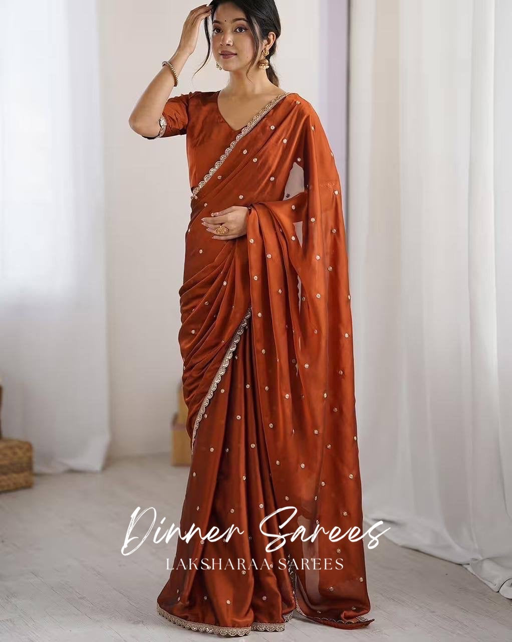 RHEAA — Rangoli Soft Georgette Saree