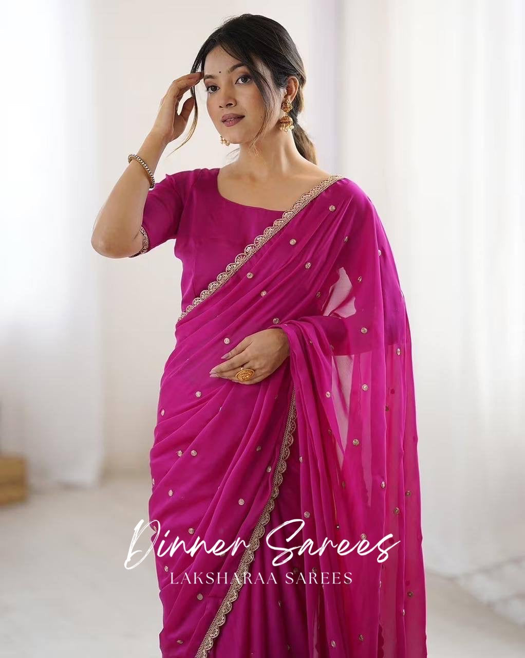 RHEAA — Rangoli Soft Georgette Saree