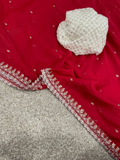 Kavila Organza Saree x Silver Butti