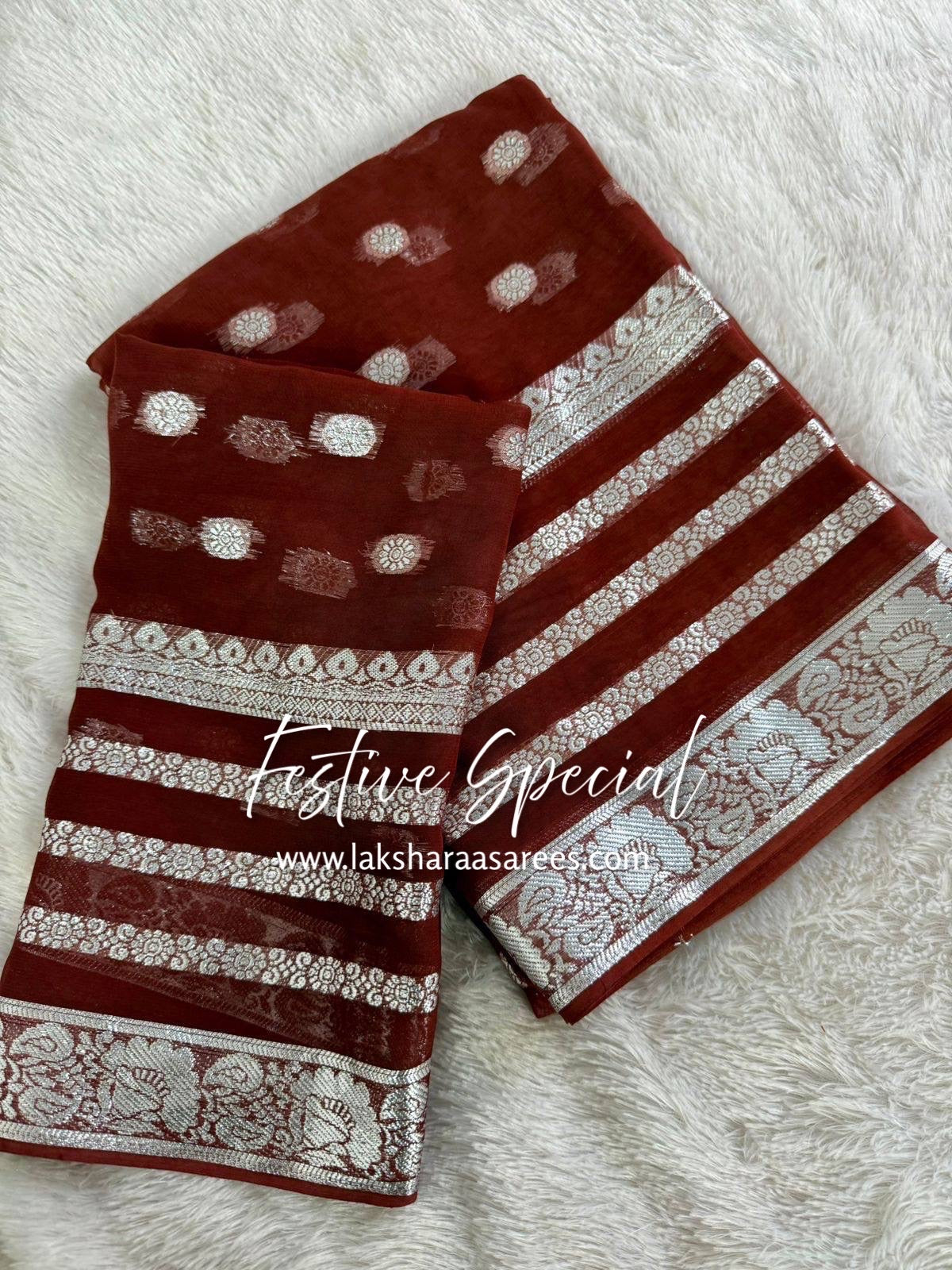 Viscose Georgette Saree
