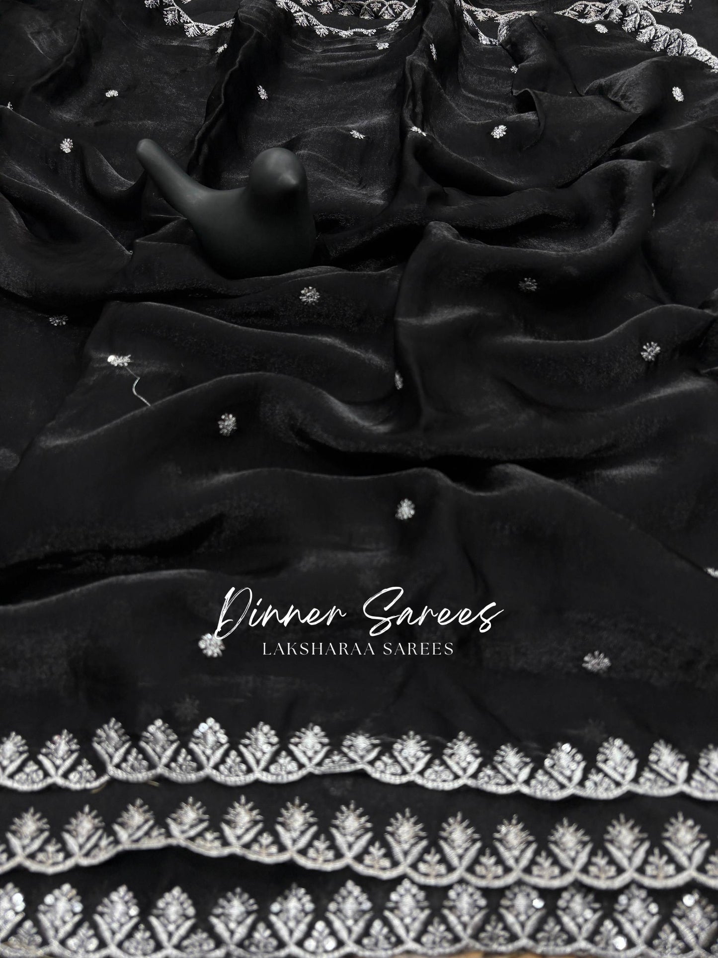 SABRINA — Space Silk Saree x Embroidery Sequinned Border