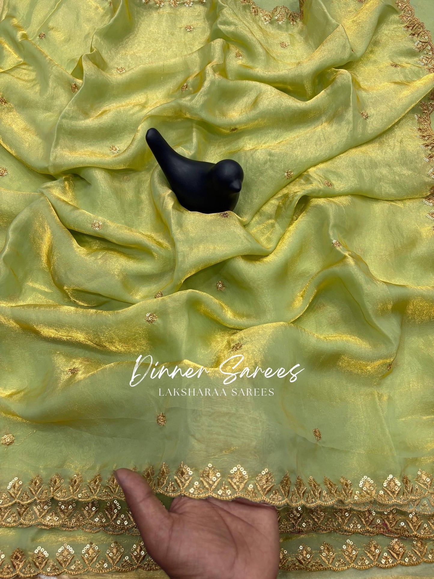 SABRINA — Space Silk Saree x Embroidery Sequinned Border