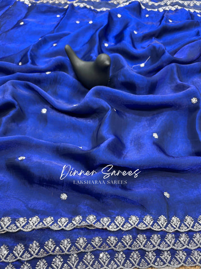 SABRINA — Space Silk Saree x Embroidery Sequinned Border