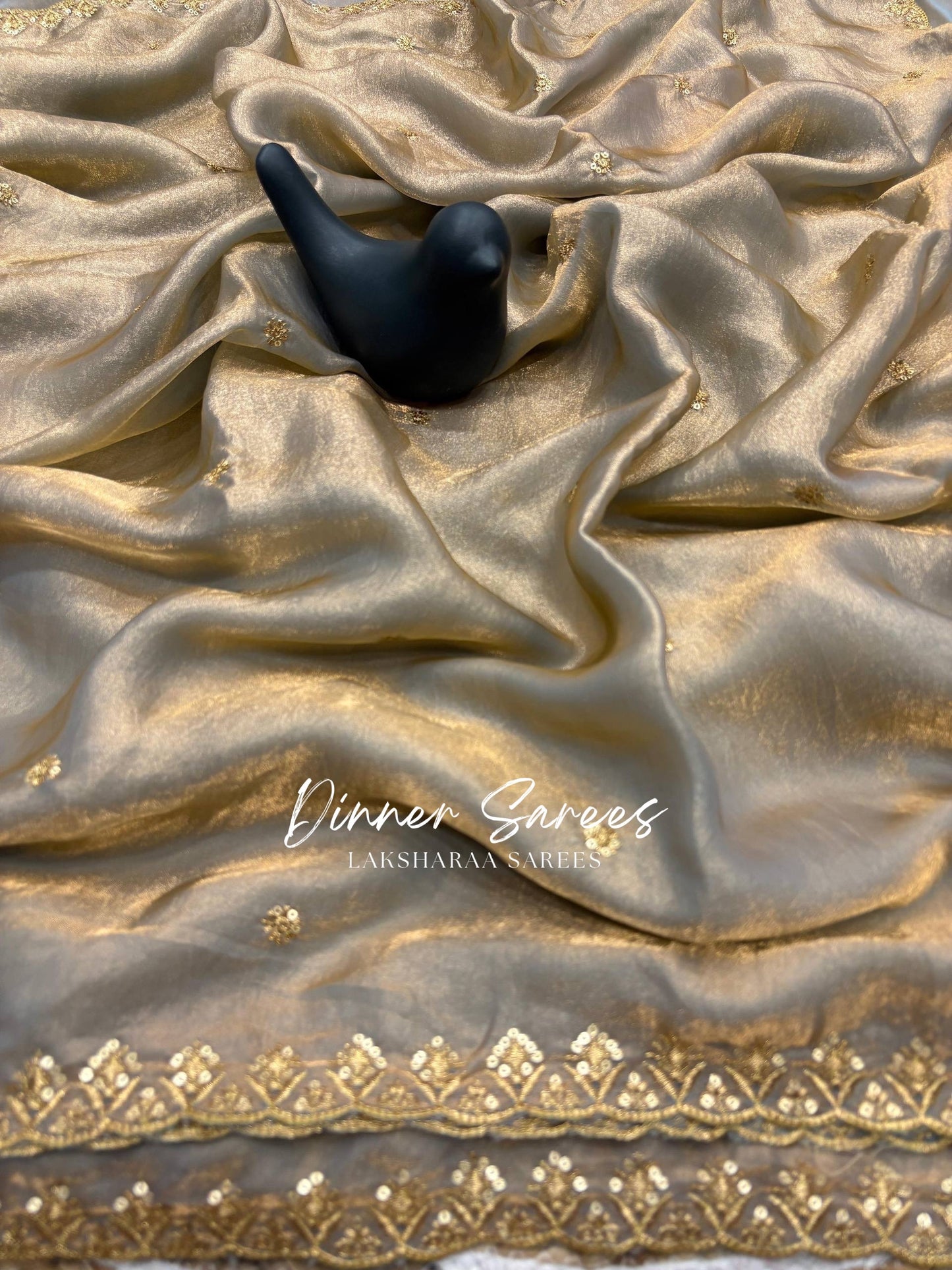 SABRINA — Space Silk Saree x Embroidery Sequinned Border