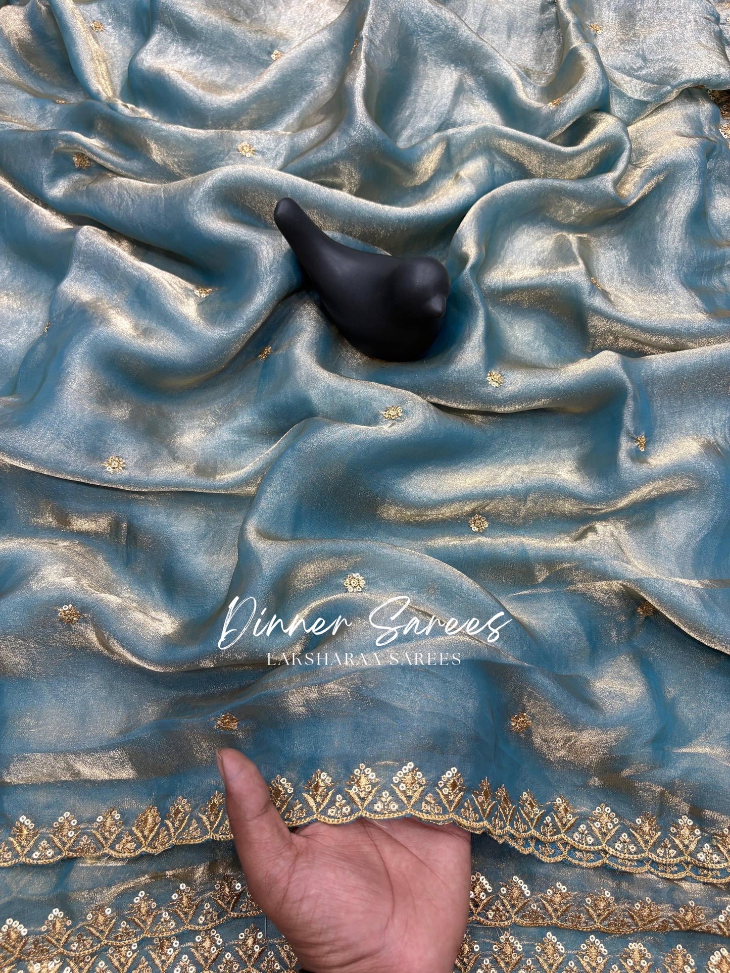 SABRINA — Space Silk Saree x Embroidery Sequinned Border